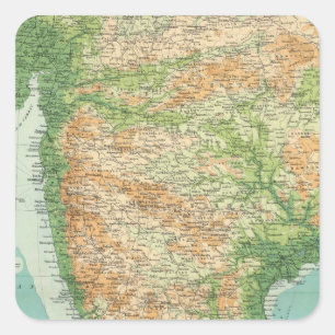 India southern section square sticker