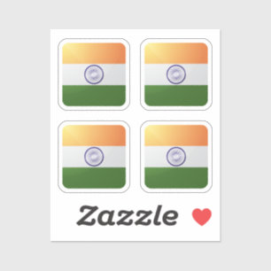 India square glossy flag