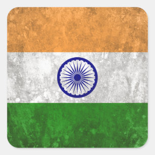 India Square Sticker
