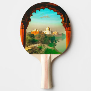 India Taj Mahal Ping Pong Paddle