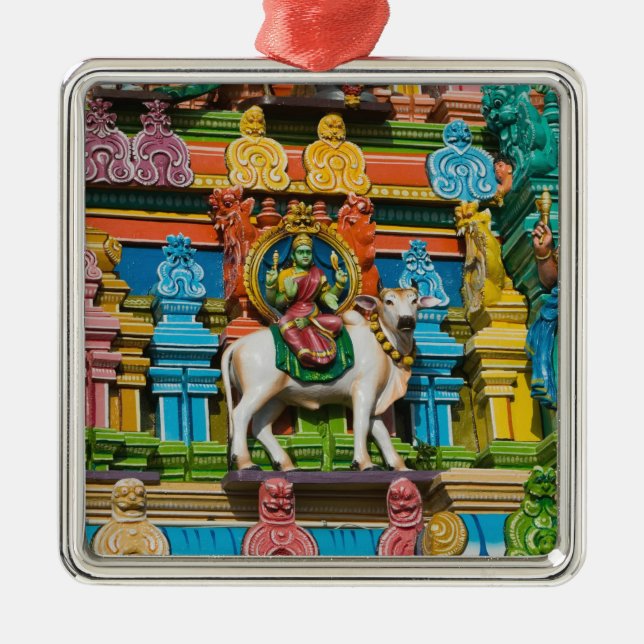 INDIA, Tamil Nadu, Chennai: Kapaleeshwarar Metal Ornament (Front)