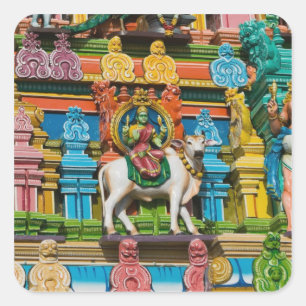 INDIA, Tamil Nadu, Chennai: Kapaleeshwarar Square Sticker