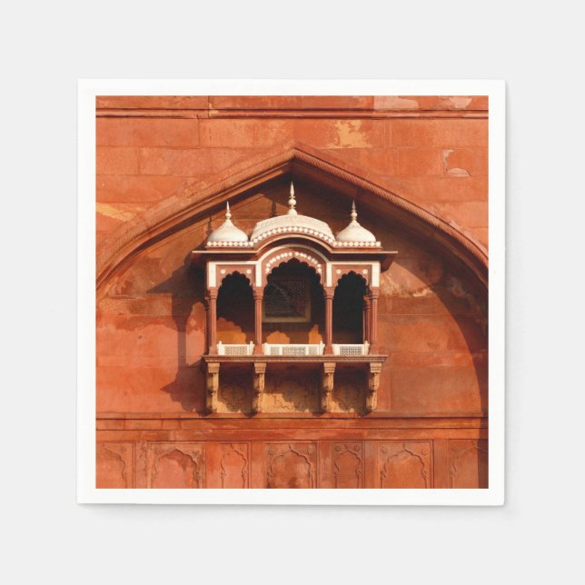India Temple Wall Napkin (Front)