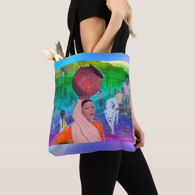 India Tote Bag (Close Up)