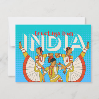 India Travel Postcard