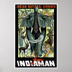 India Travel Poster Arabinda Datta Print Indian
