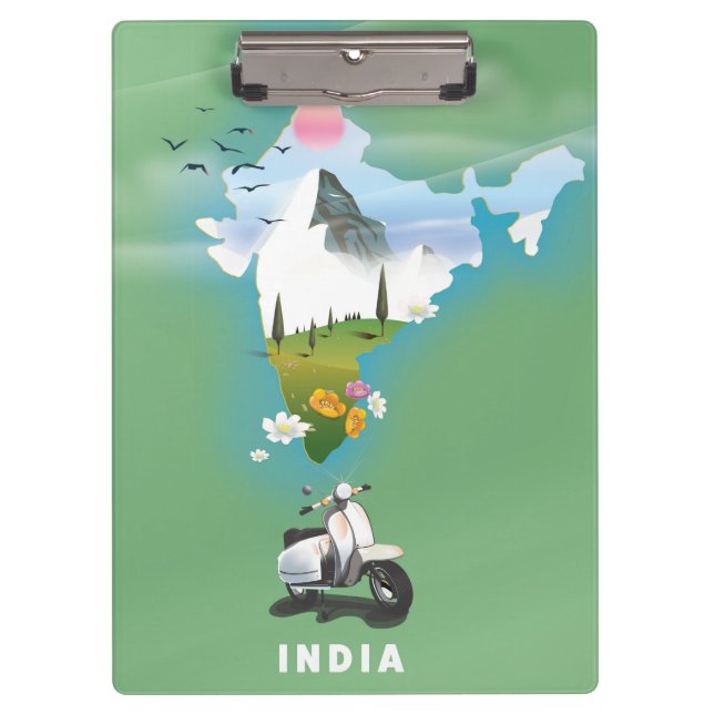 India travel poster clipboard (Front)
