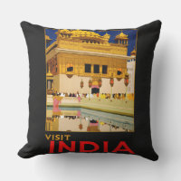 India travel poster indian vintage art