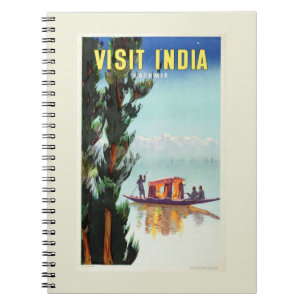 India Travel Poster notebook