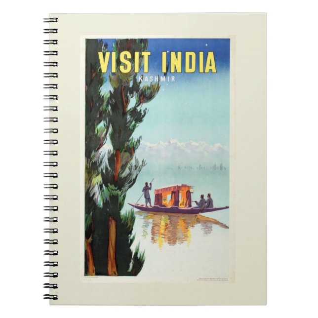 India Travel Poster notebook (Front)