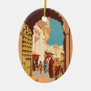 India Travel Poster ornament