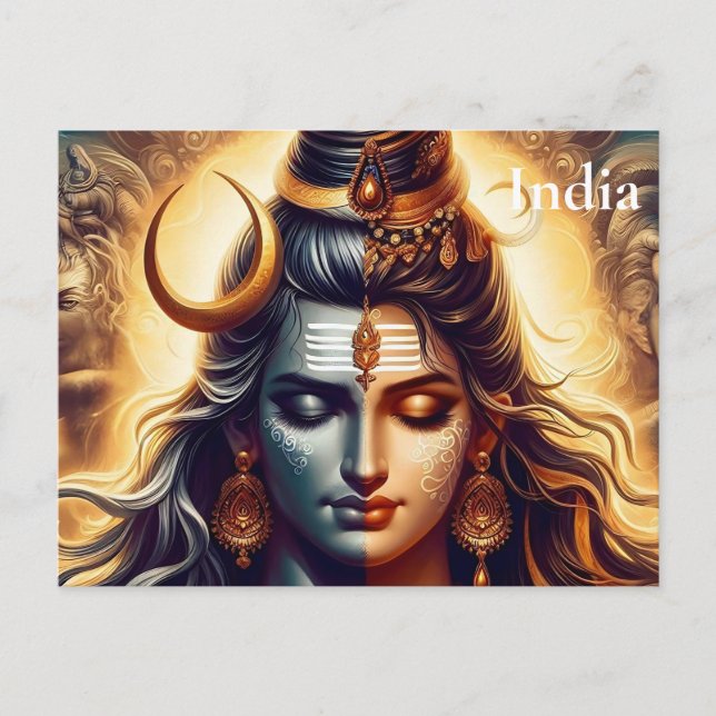 India Vintage Tourism Travel Add Postcard (Front)