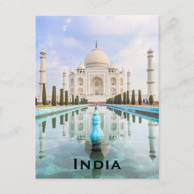 India Vintage Travel Tourism Add Postcard (Front)