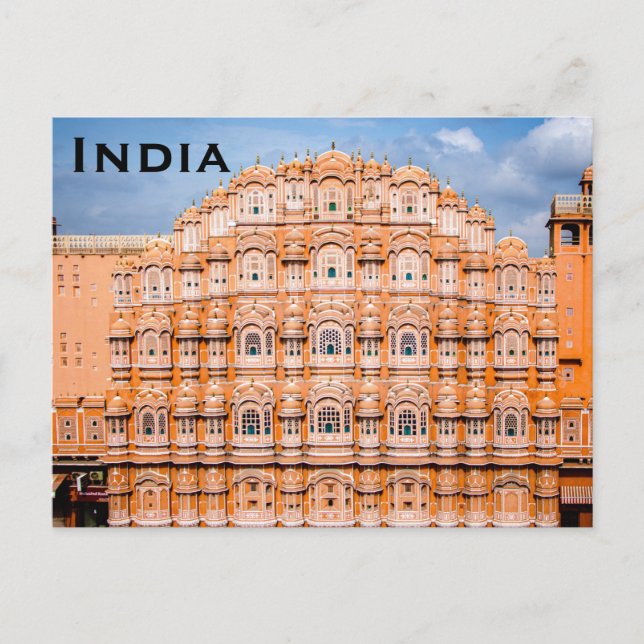 India Vintage Travel Tourism Add Postcard (Front)