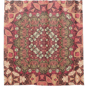 Indian abstract medallion pattern. Boho and gypsy