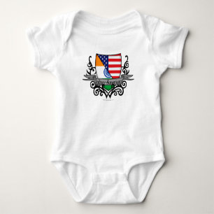 Indian-American Shield Flag Baby Bodysuit