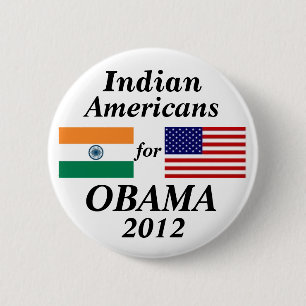 Indian americans for Obama 2 Inch Round Button