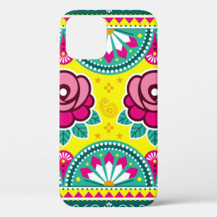 Indian and Pakistani truck art seamless long horiz iPhone 12 Case