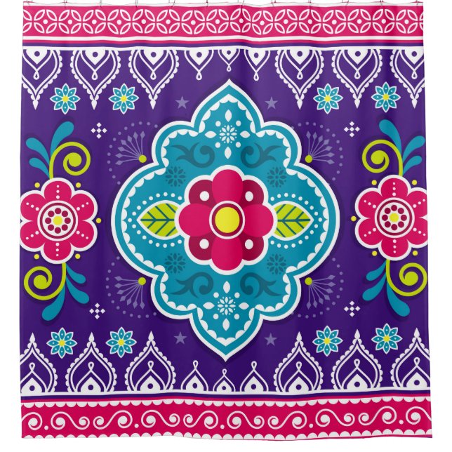 Indian and Pakistani truck art seamless pattern de (Front)