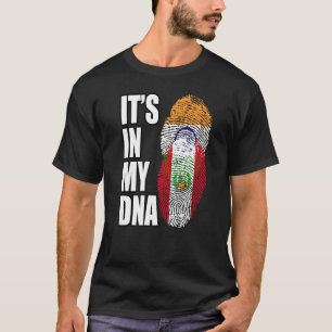 Indian And Peruvian Mix DNA Flag Heritage T-Shirt