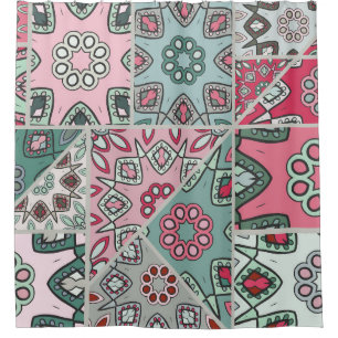 Indian Arabic Patchwork Quilt Vintage