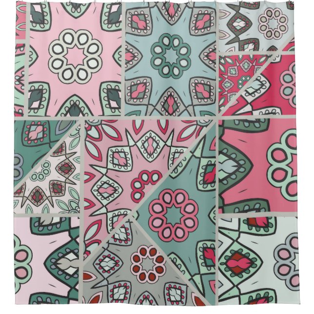 Indian Arabic Patchwork Quilt Vintage (Front)