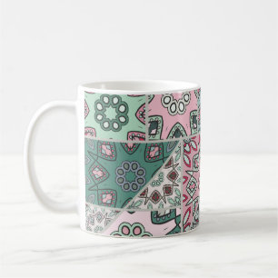 Indian Arabic Patchwork Quilt Vintage Coffee Mug
