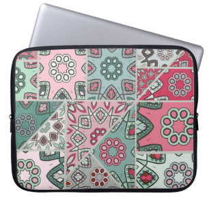 Indian Arabic Patchwork Quilt Vintage Laptop Sleeve