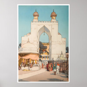 Indian Art India Travel Poster City Street Print A