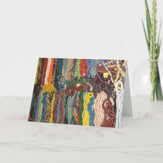 Indian Artifact beads Card (Front)