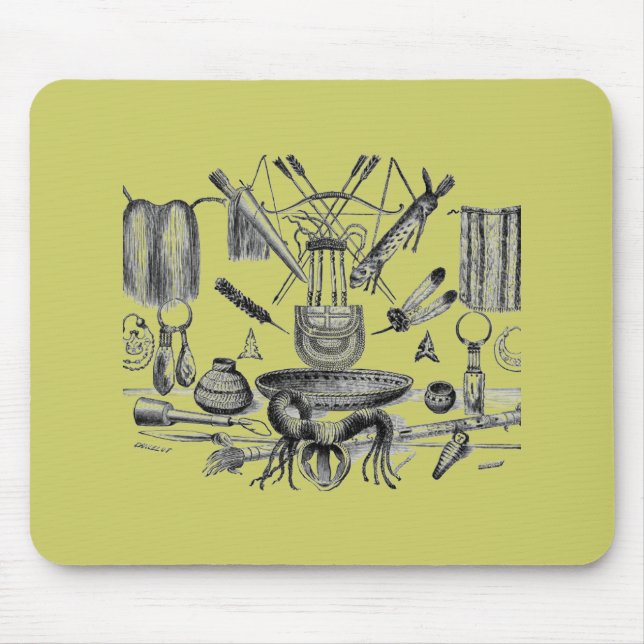 Indian Artifacts Mouse Pad (Front)