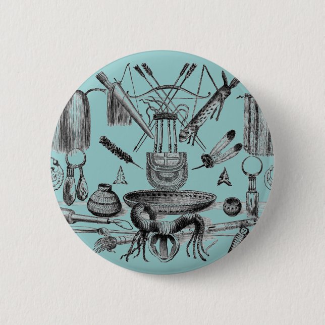 Indian Artifacts utton 2 Inch Round Button (Front)