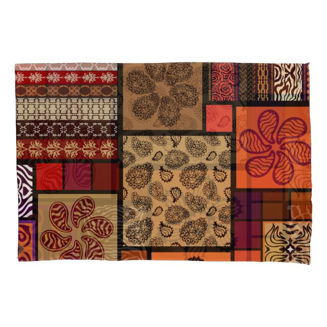 Indian arts, mega seamless creative set. pillowcase (Front)