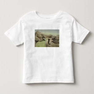 Indian Asian Elephants play Fighting Toddler T-shirt