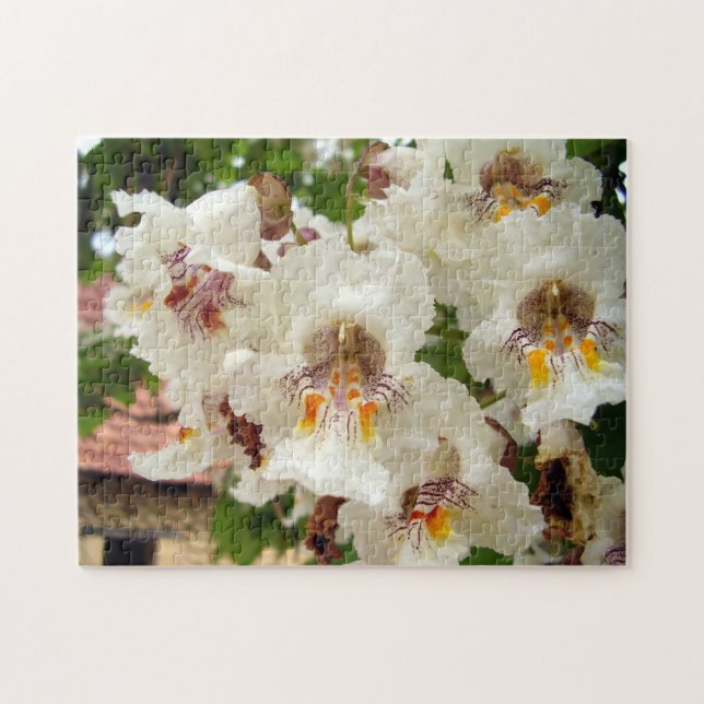 Indian Bean Tree Flowers Photo Puzzle and Gift Box (Horizontal)