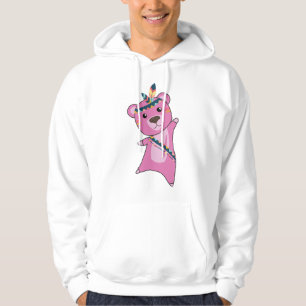 Indian Bears Bear Fashing Teddy Feather Hoodie
