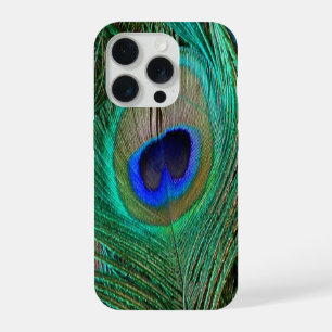 Indian Blue Peacock Feather iPhone 15 Pro Case