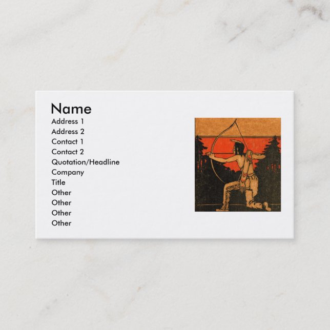 Indian Business Card (Front)