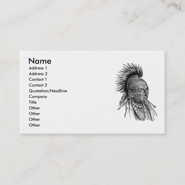 Indian Business Card (Front)