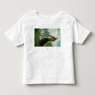 Indian Canoe with Figurehead in AlaskaState Toddler T-shirt