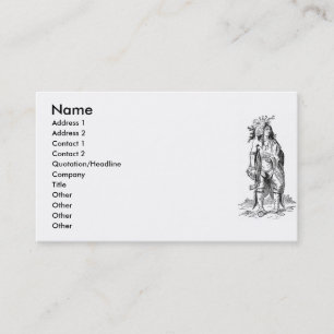 Indian Chief Business Card