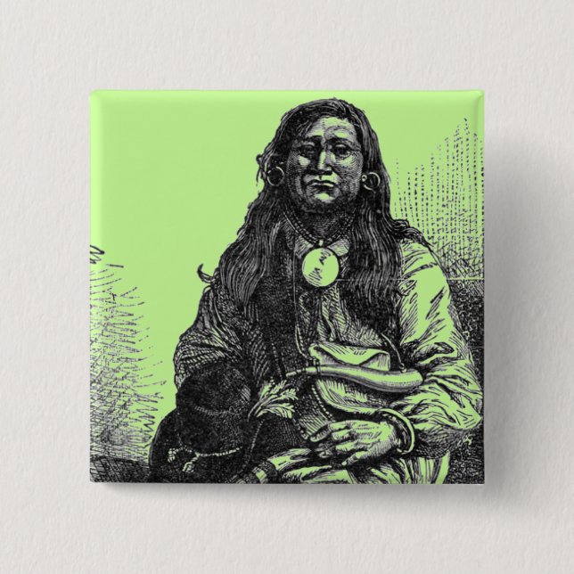 Indian Chief Button (Front)