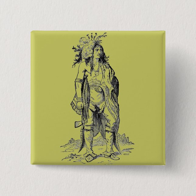 Indian Chief Button (Front)