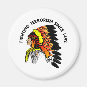 Indian Chief Fighting Terrorism Magnet