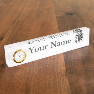 Indian Chief Head Nameplate