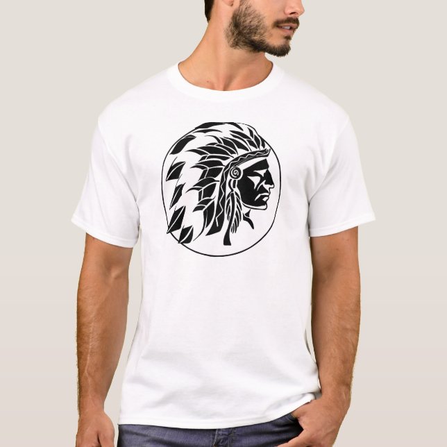 Indian Chief Head T-Shirt (Front)