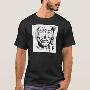 Indian Chief Ink Sketch Motivational T-Shirt