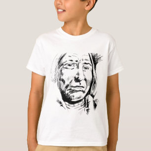 Indian Chief Ink Sketch Motivational T-Shirt