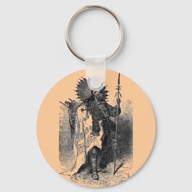 Indian Chief Keychain (Front)