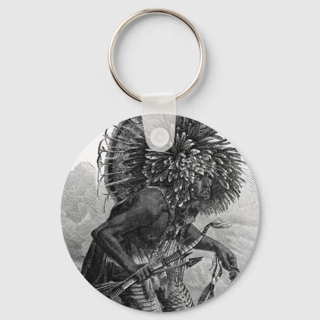 Indian Chief Keychain (Front)